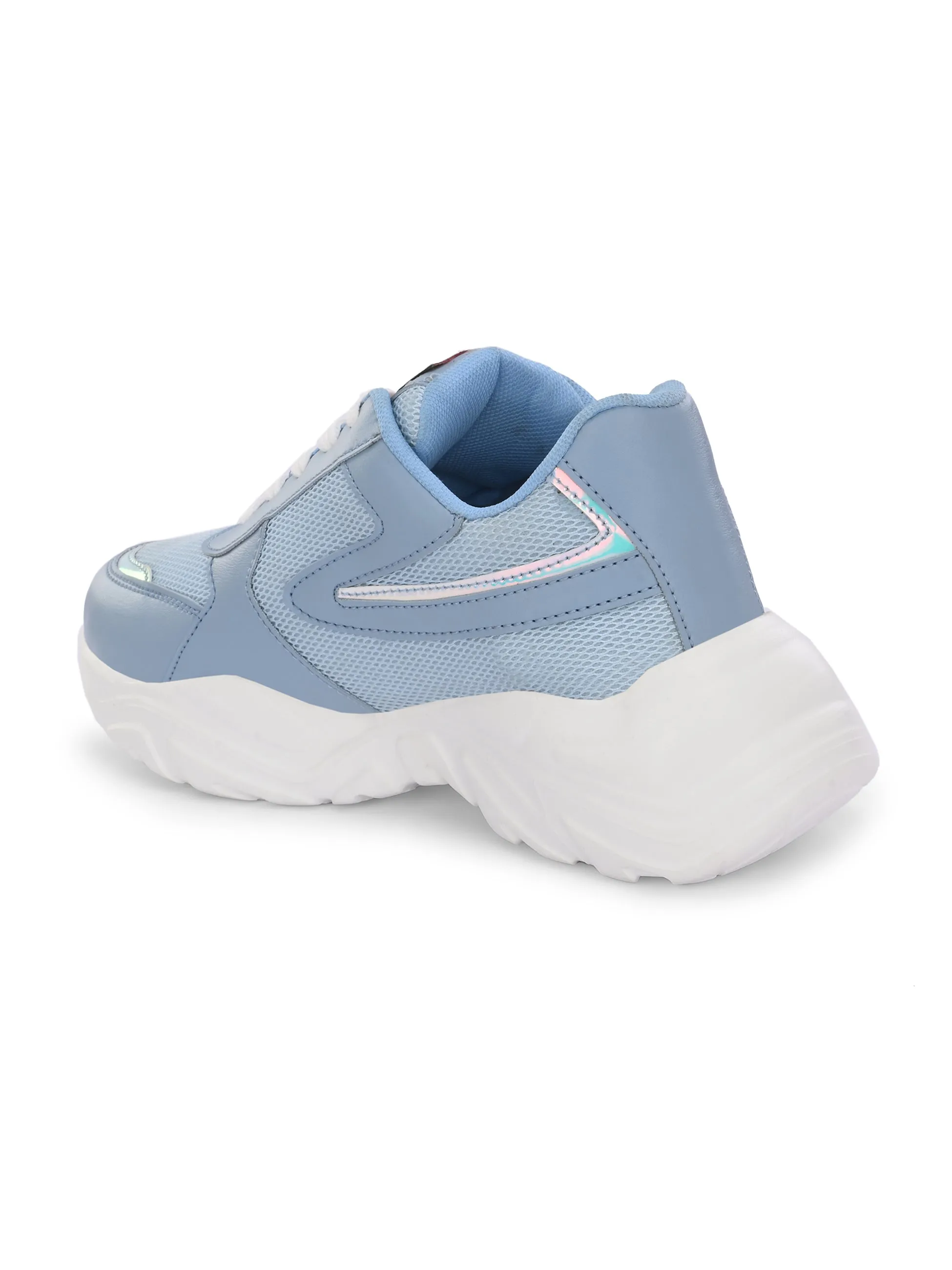 Women Solid Round Toe Lightweight Sneakers