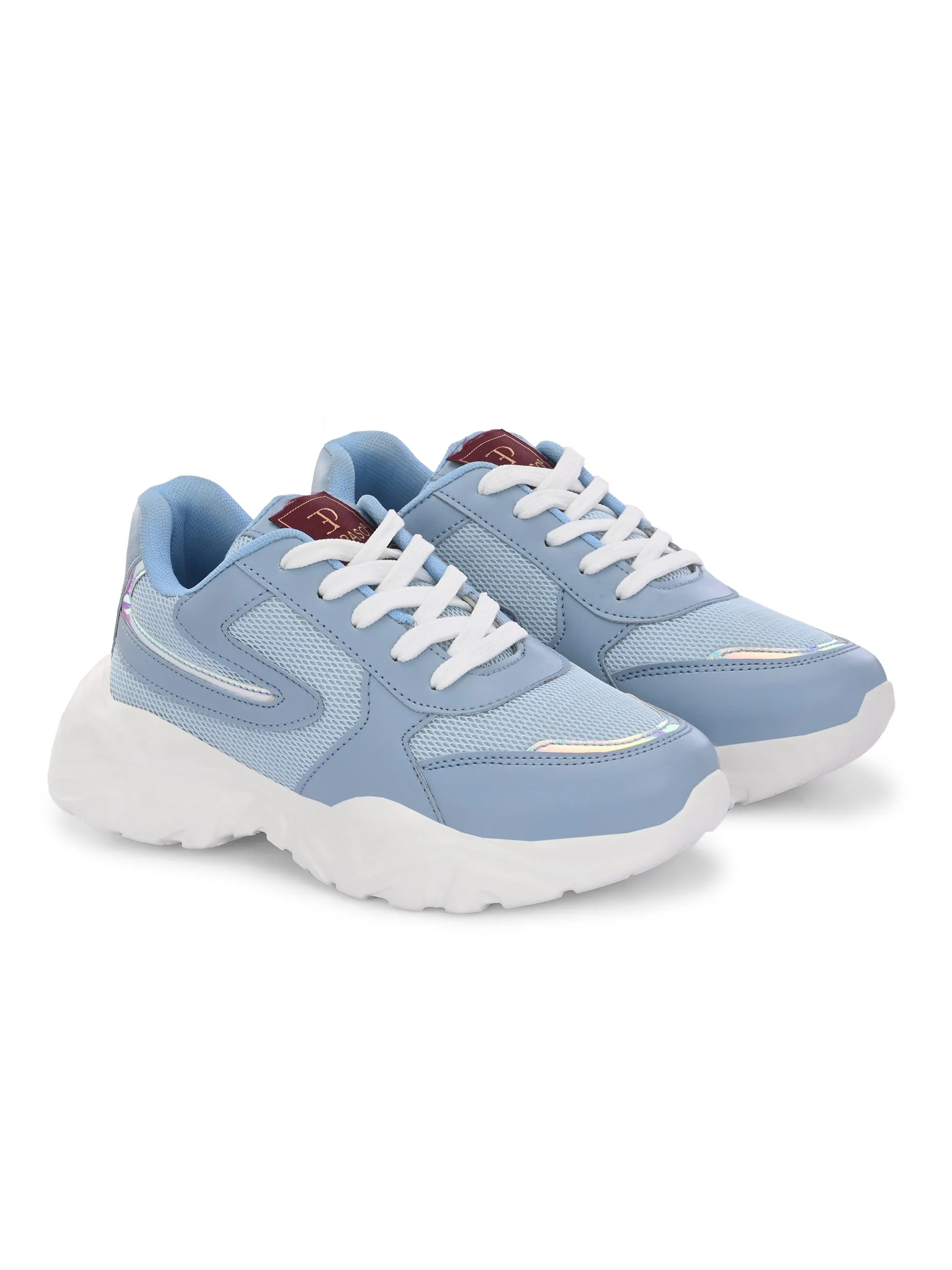 Women Solid Round Toe Lightweight Sneakers