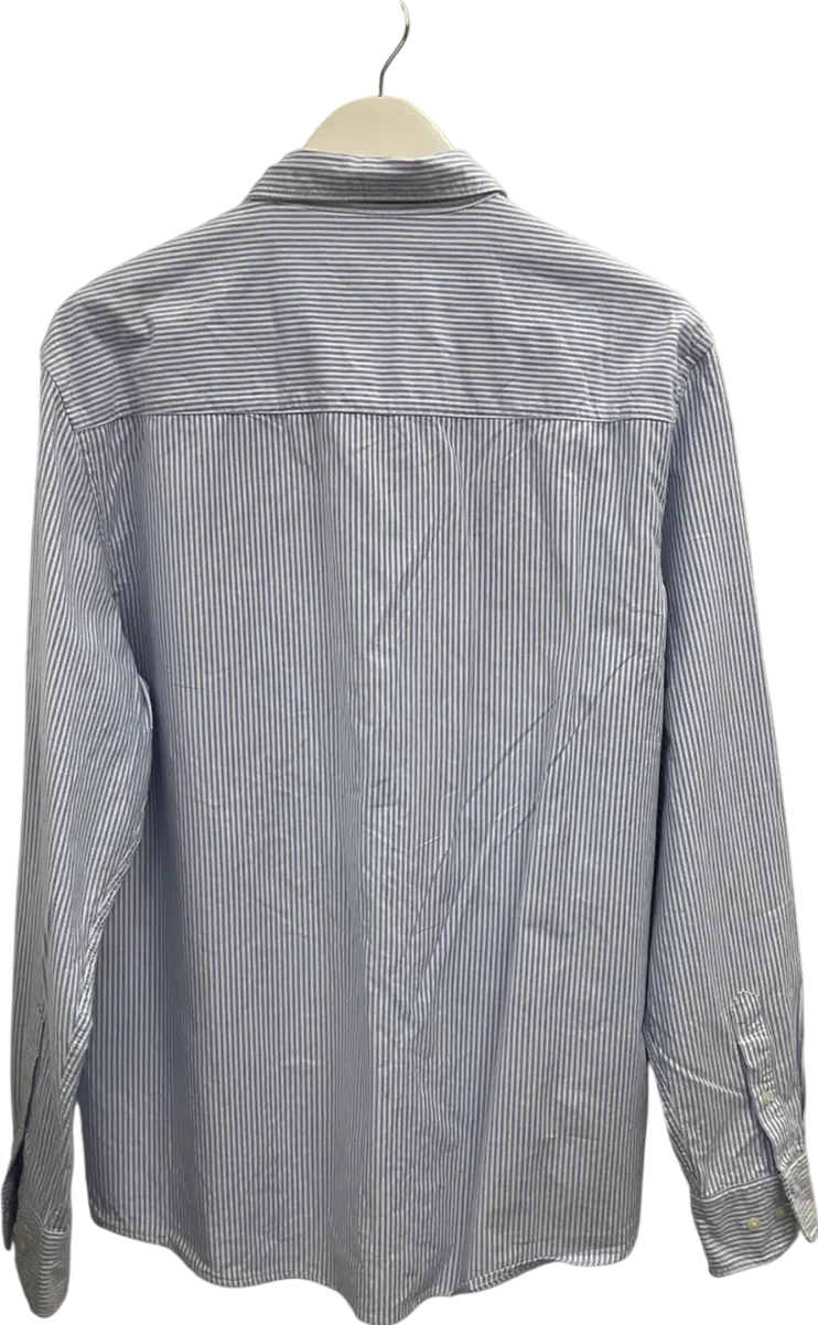 ZARA Blue Striped Shirt UK L